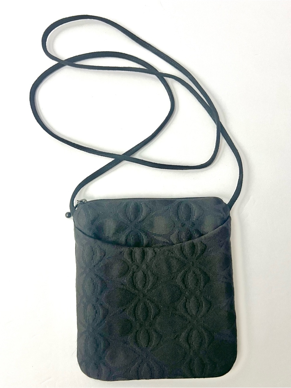 Maruca (Handmade in CO) Black Jacquard Crossbody Bag